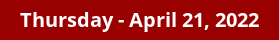 Thursday Daily Horoscope on DrStandley.com