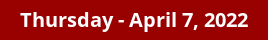 Thursday Daily Horoscope on DrStandley.com