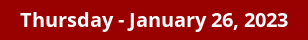 Thursday Daily Horoscope on DrStandley.com