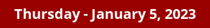 Thursday Daily Horoscope on DrStandley.com