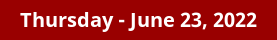 Thursday Daily Horoscope on DrStandley.com