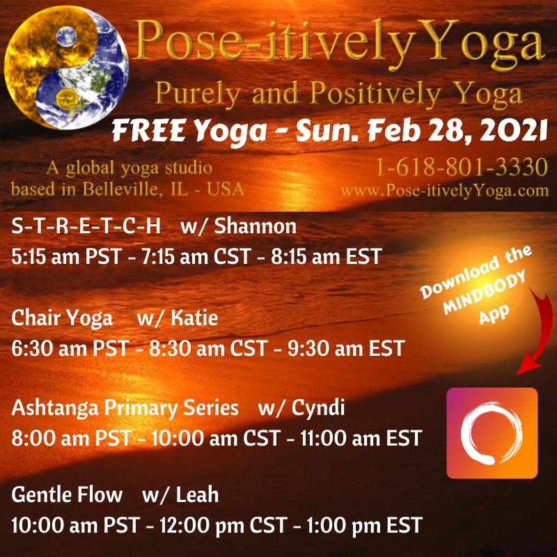 Take LIVE classes with Pose-itively Yoga anywhere in the world - Purely and Pose-itively Yoga