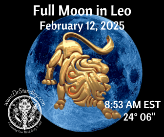 Full Moon in Leo at 24 degrees 06 minutes on DrStandley.com