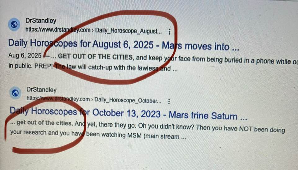 Get out of the cities on DrStandley.com