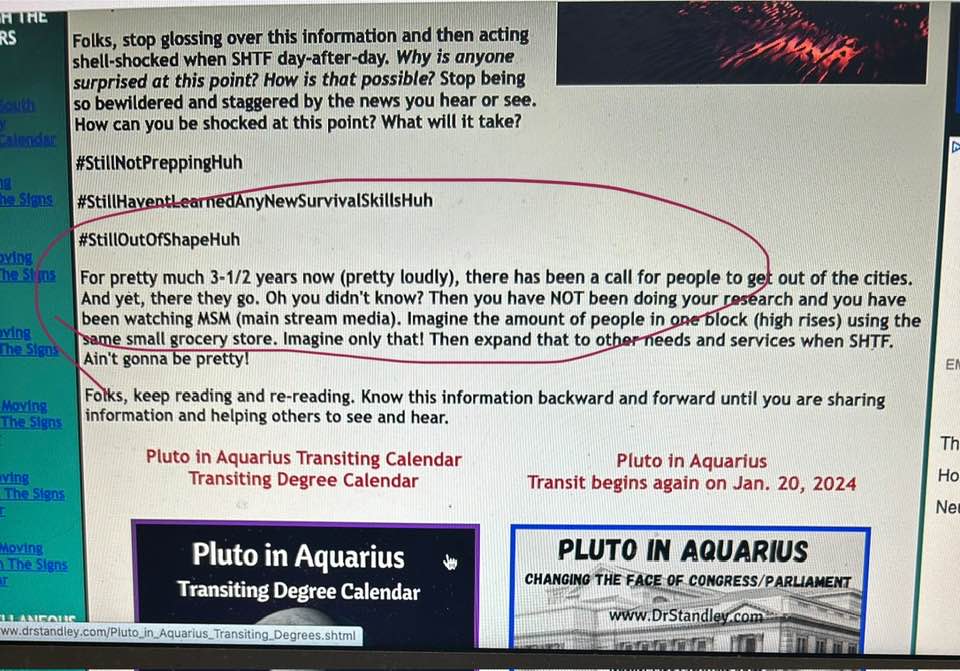 Get out of the cities on DrStandley.com