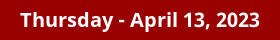 Thursday Daily Horoscope on DrStandley.com