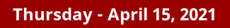 Thursday Daily Horoscope on DrStandley.com