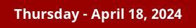 April 18, 2024 Daily Horoscope on DrStandley.com
