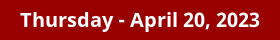 Thursday Daily Horoscope on DrStandley.com