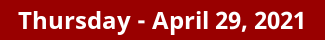 Thursday Daily Horoscope on DrStandley.com