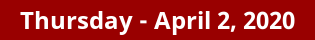 Thursday Daily Horoscope on DrStandley.com
