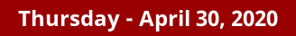 Thursday Daily Horoscope on DrStandley.com