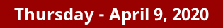Thursday Daily Horoscope on DrStandley.com