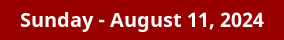 August 11, 2024 Daily Horoscope on DrStandley.com