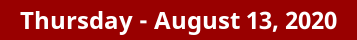 Thursday Daily Horoscope on DrStandley.com