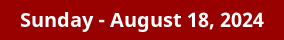 August 18, 2024 Daily Horoscope on DrStandley.com