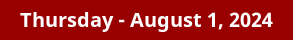 August 1, 2024 Daily Horoscope on DrStandley.com