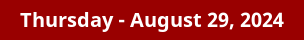 August 29, 2024 Daily Horoscope on DrStandley.com