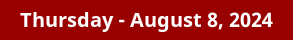 August 8, 2024 Daily Horoscope on DrStandley.com