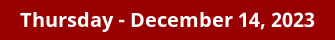 Thursday Daily Horoscope on DrStandley.com