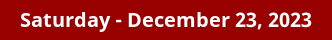 Saturday Daily Horoscope on DrStandley.com