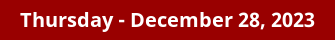 Thursday Daily Horoscope on DrStandley.com