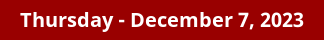 Thursday Daily Horoscope on DrStandley.com