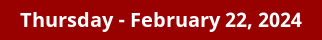 Thursday Daily Horoscope on DrStandley.com