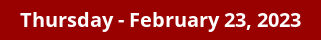 Thursday Daily Horoscope on DrStandley.com