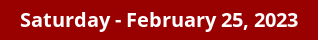 Saturday Daily Horoscope on DrStandley.com