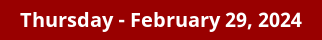 Thursday Daily Horoscope on DrStandley.com