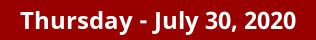 Thursday Daily Horoscope on DrStandley.com
