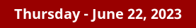 Thursday Daily Horoscope on DrStandley.com