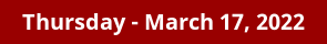 Thursday Daily Horoscope on DrStandley.com