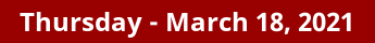 Thursday Daily Horoscope on DrStandley.com