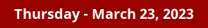 Thursday Daily Horoscope on DrStandley.com