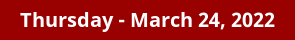 Thursday Daily Horoscope on DrStandley.com