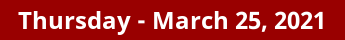 Thursday Daily Horoscope on DrStandley.com