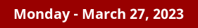 Monday Daily Horoscope on DrStandley.com