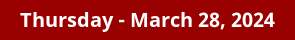 March 28, 2024 Daily Horoscope on DrStandley.com