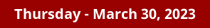 Thursday Daily Horoscope on DrStandley.com