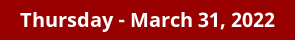 Thursday Daily Horoscope on DrStandley.com