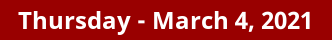 Thursday Daily Horoscope on DrStandley.com