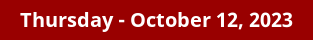 Thursday Daily Horoscope on DrStandley.com