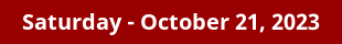 Saturday Daily Horoscope on DrStandley.com