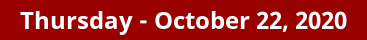 Thursday Daily Horoscope on DrStandley.com