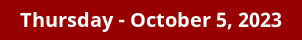 Thursday Daily Horoscope on DrStandley.com