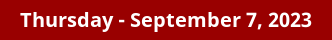 Thursday Daily Horoscope on DrStandley.com