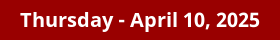 April 10, 2025 Daily Horoscope on DrStandley.com