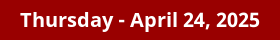 April 24, 2025 Daily Horoscope on DrStandley.com